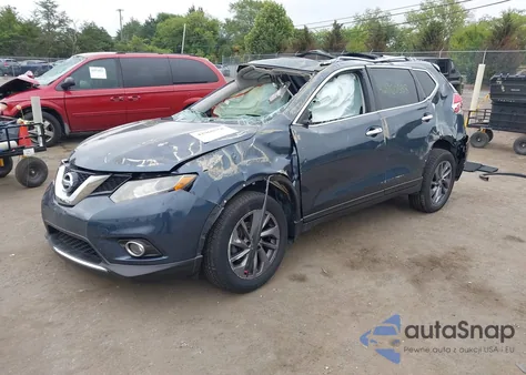 2016 Nissan Rogue Sl z USA, uszkodzony, nr VIN 5N1AT2MT3GC834506